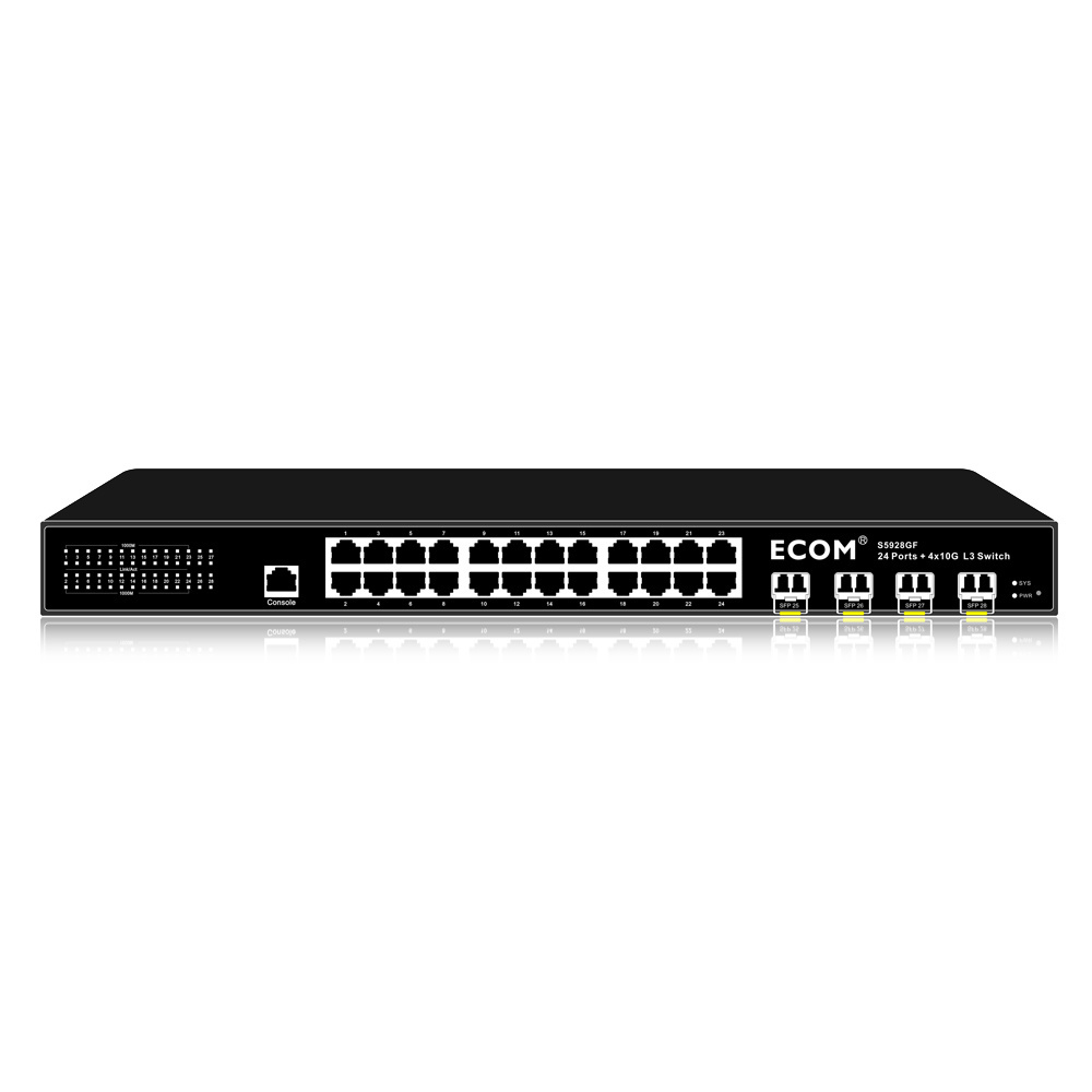 ECOM S5912GF-FX 12x10/100/1000/10000Mbps-Fx  10G SFP+ L3 Managed Ethernet Switch 12 ports Network Switch LAN Hub Switch