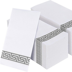 Airlaid Printed 40X40 42X30 Napkin Paper Hotel Kitchen Tissue towel napkin