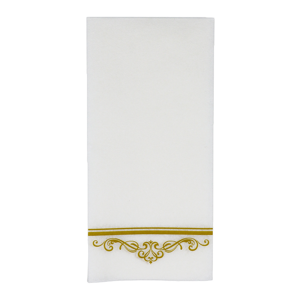 Disposable Airlaid Paper Dinner Napkin Linen Feel Guest Hand Towel Table Cloth White Thick