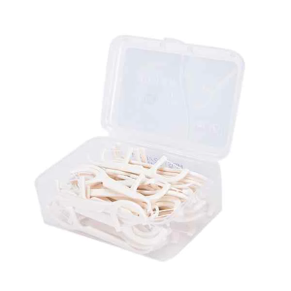 Bulk 50 Picks Per Box Mint Fruit Flavor Flosser Toothpick Dental Floss Pick