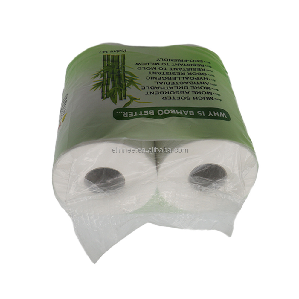 High quality  pure color white chemical free  safe and convenient sanitary bamboo pulp roll  toilet paper toilet  tissues