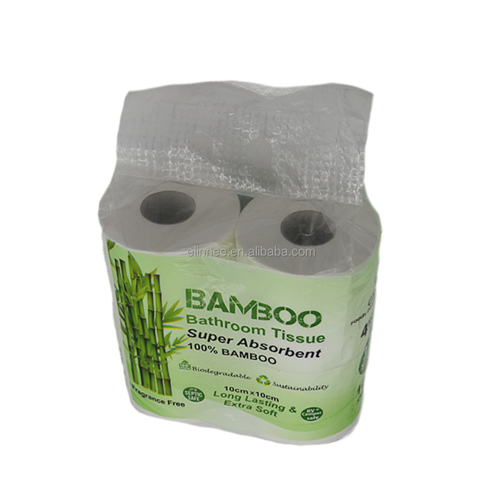 High quality  pure color white chemical free  safe and convenient sanitary bamboo pulp roll  toilet paper toilet  tissues