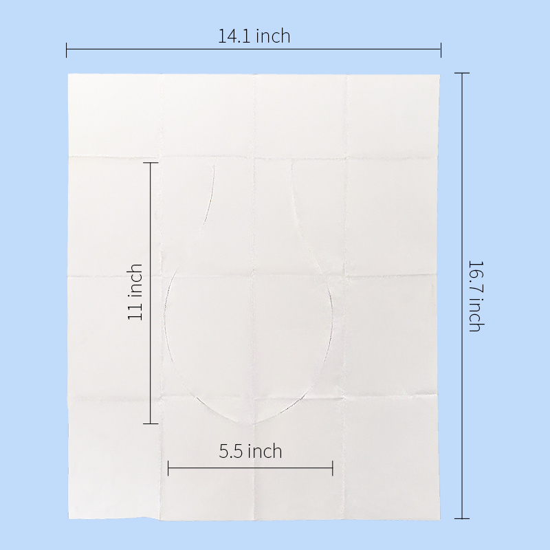 Disposable Flushable  T Healthy Care and Disposable 1/2 Half Fold FSC  Two-pi Paper Toilet Seat Cover Paper