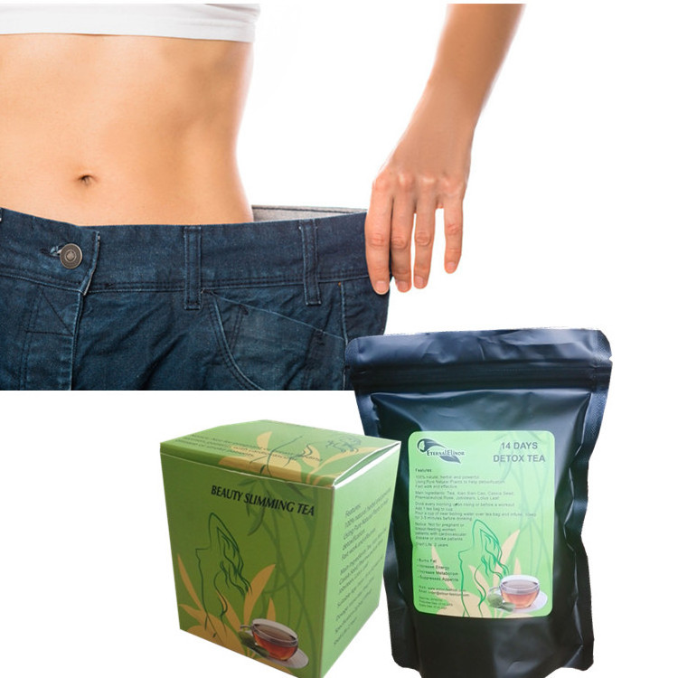 Private label  flat tummy  belly  slimming green coffee _tea hot seller weight loss 14 day detox beauty senna  instant  tea USA