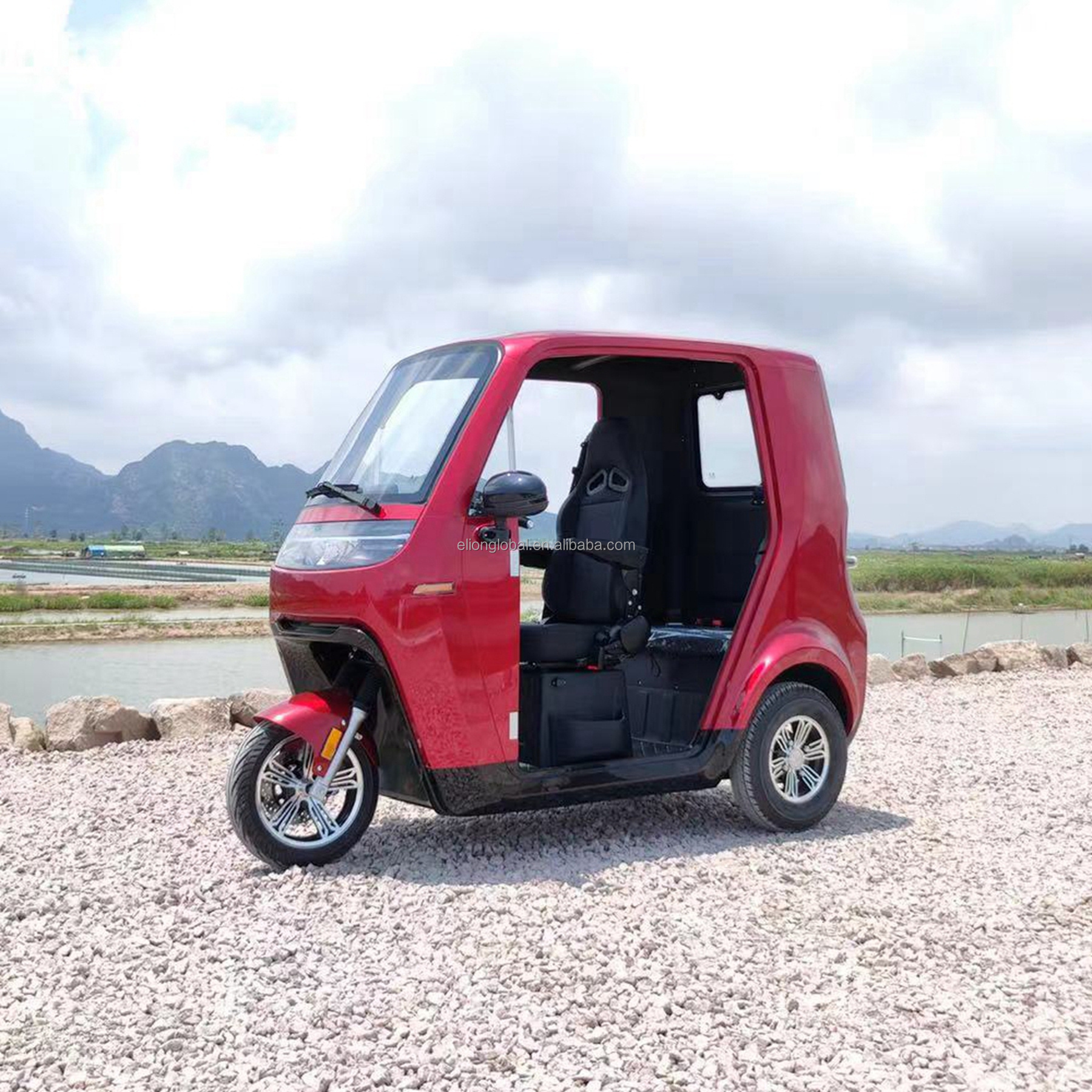 ELION A3 China Hot Sale Products Electric Tricycle 3 Wheel Electric Scooter 60V Enclosed Tricycle 3 Seat Full Cabin 4M