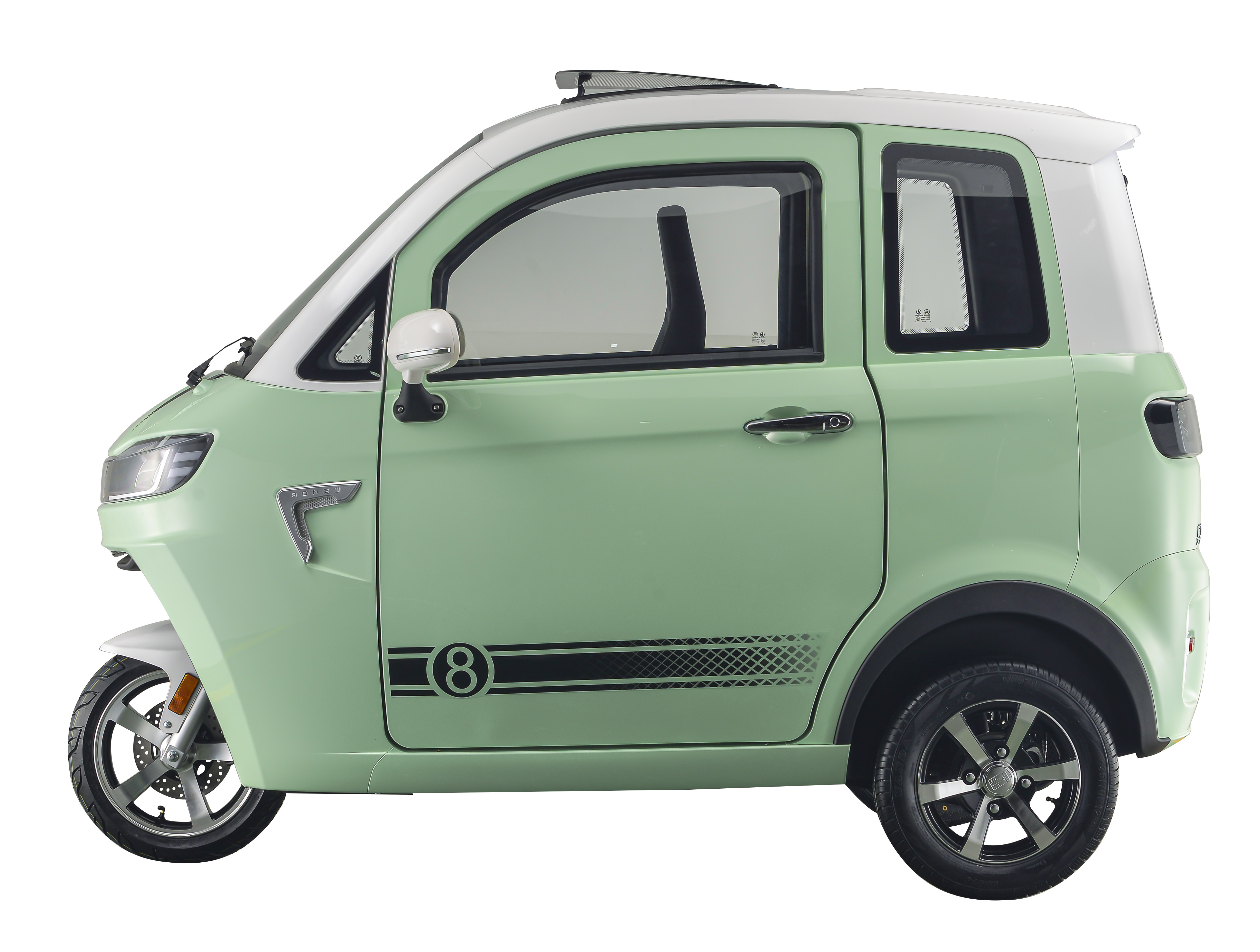 ELION A1EEC three-wheeled electric taxi/enclosed passenger tricycle, tuk-tuk/electric tricycle