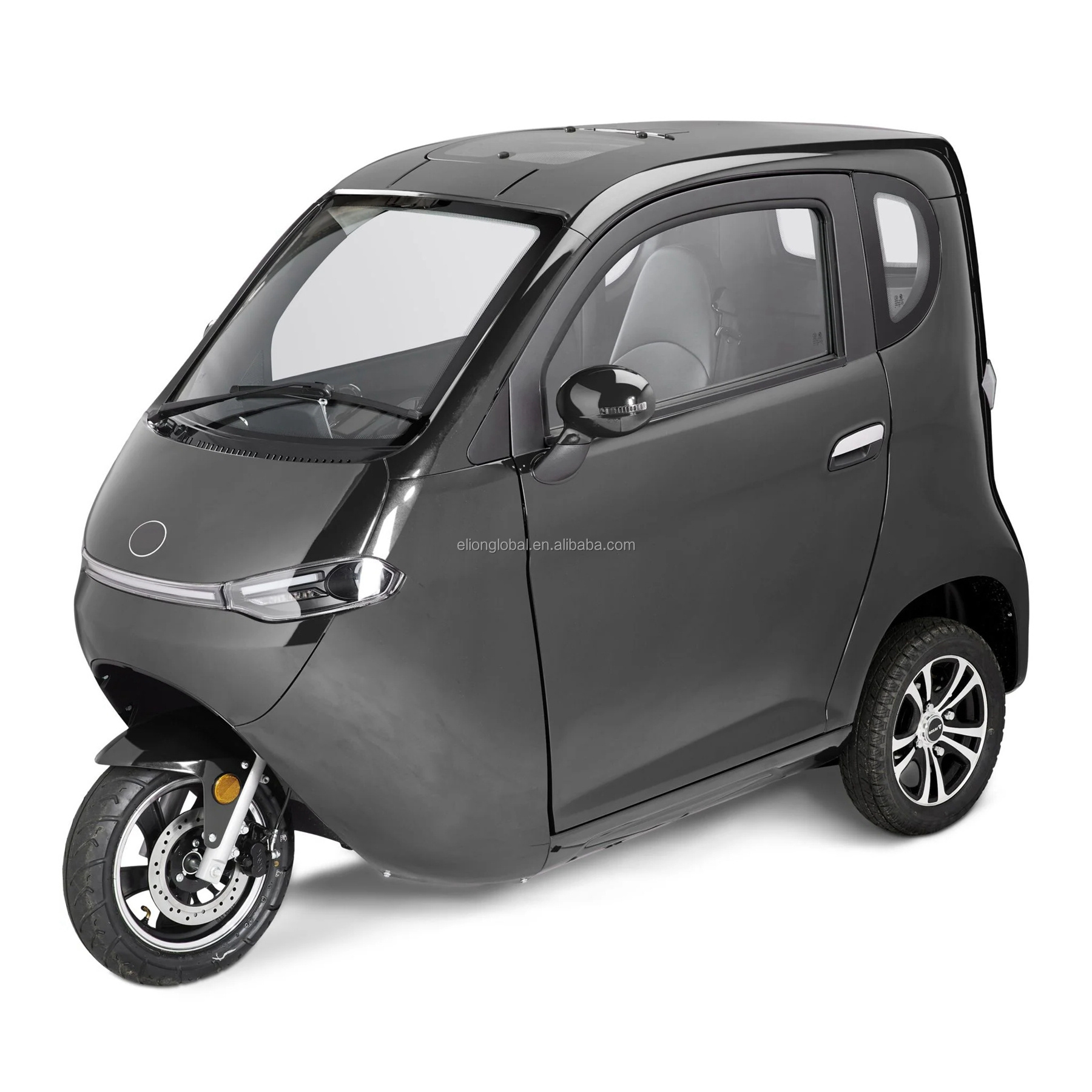 ELION X1t 2000W 3 Wheel Electric Cabin Handicapped Scooter Enclosed Mobility Scooter Electric Moped Tricycle