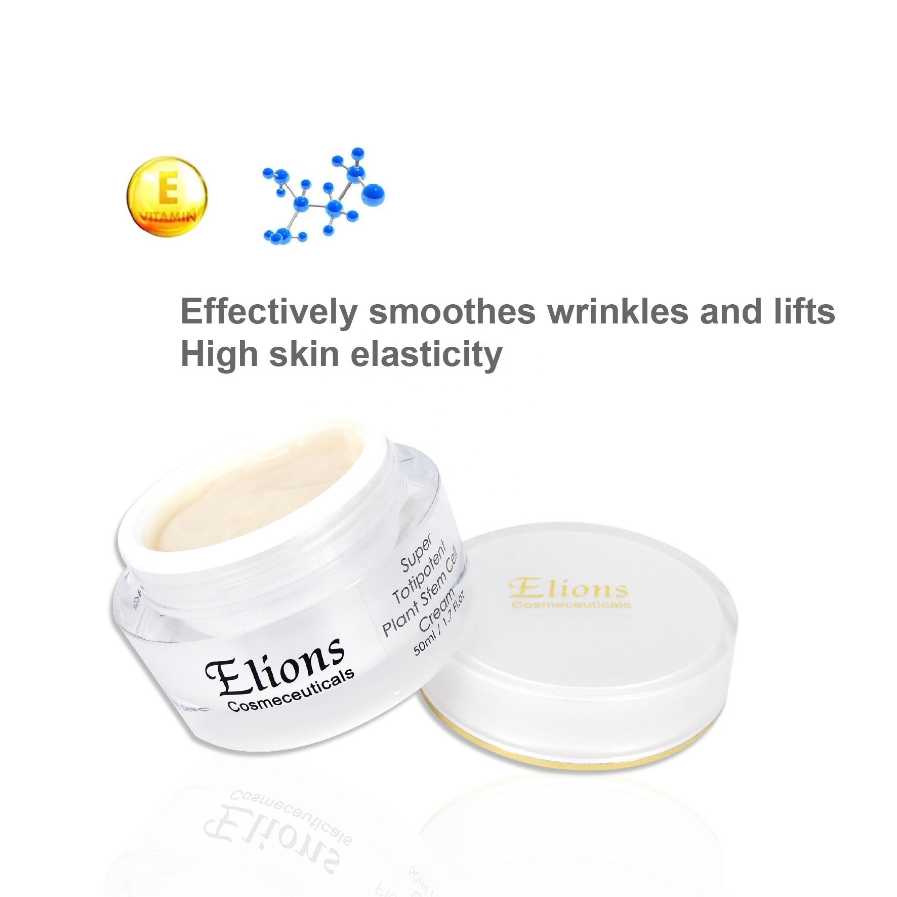 Instant Youth-Looking Facial Cream Swiss Apple Stem Cells Multi-Peptides Herbal Ingredients Anti-Aging Whitening Nourishing Skin