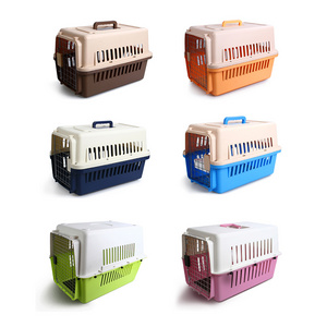 Best Selling Small Animal Dog Travel Carrier Cage / Small Flight Plastic Pet Carrier With Wheels dog cages metal kennels