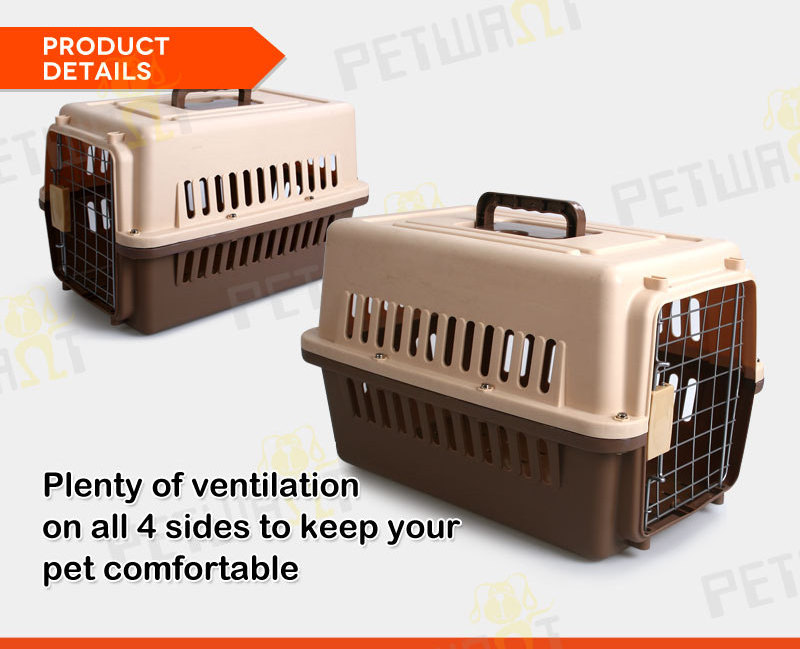 Best Selling Small Animal Dog Travel Carrier Cage / Small Flight Plastic Pet Carrier With Wheels dog cages metal kennels