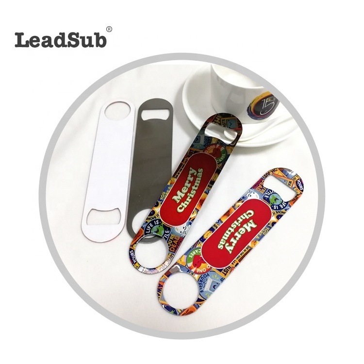 New Arrival Sublimation Blanks Coated Custom Stainless Steel Bottle Openers Sublimation Beer Bar Metal Bottle Opener