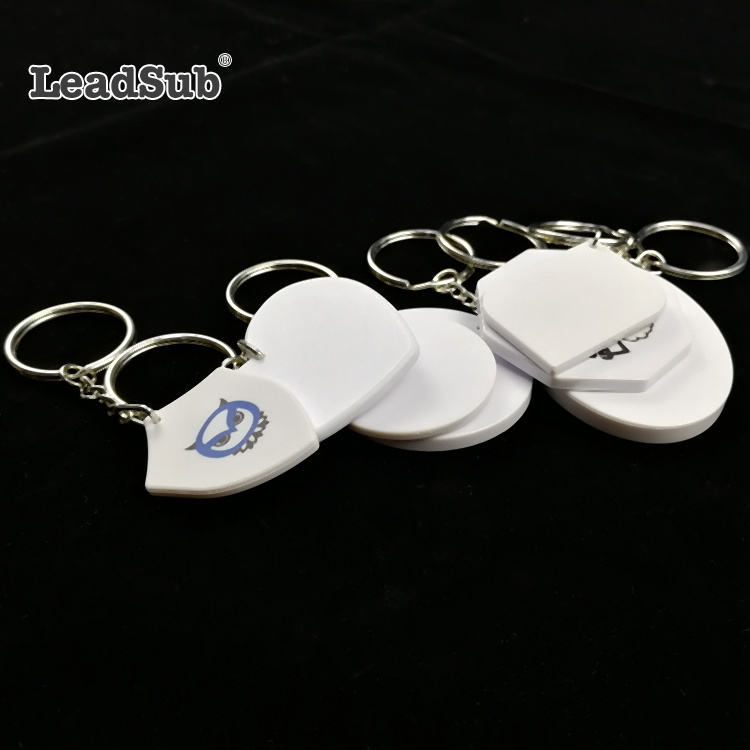 Leadsub New material PVC key chain lighter custom logo with plastic blank sublimation Personalized Blank