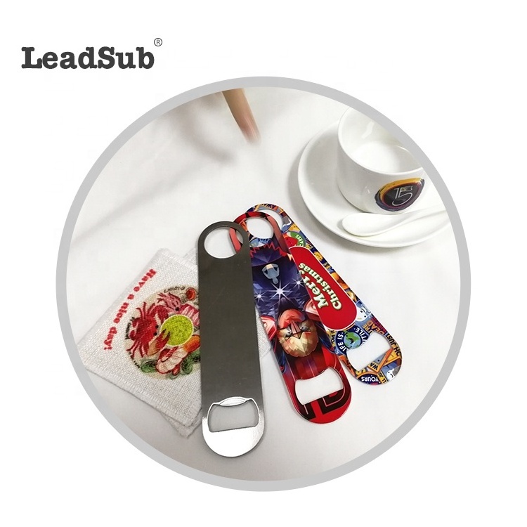 New Arrival Sublimation Blanks Coated Custom Stainless Steel Bottle Openers Sublimation Beer Bar Metal Bottle Opener