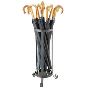 Rustic Umbrella Stand Handcrafted Umbrella Holder For Home Indoor & Outdoor Rustproof Black Umbrella Rack and Cane Stand 2023