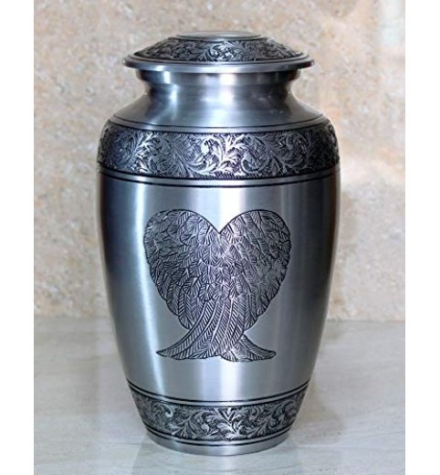 Cremation Urn Adult Funeral Box Keepsake Urns Casket funerary urn Human Memorial Black Shinny Finish New Design Unique 2023