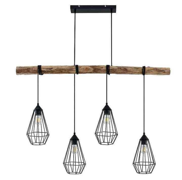 5 Light Linear Pendant Farmhouse Chandelier Dining Room Lighting Fixtures Hanging Kitchen Island Pendant Lights Black Wholesale