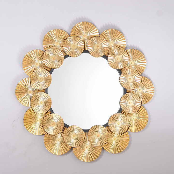 Chrome/Gold Starburst Mirror Modern Handcraft Design Wall Mirror Best Indoor Decor Hot Selling Best Quality Cheap Price Handmade