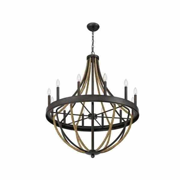 Semi Flush Mount with Clear Glass Shades Gunmetal Bronze Finished Modern Decor Hotel Lobby luxury Chandelier indoor living room