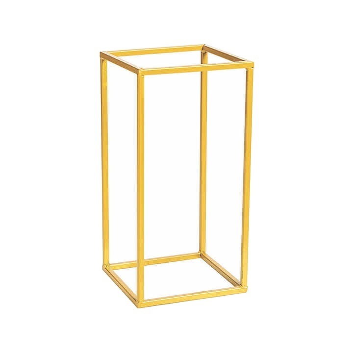 Small Gold Geometric Umbrella Stand Handmade Wrought Iron Umbrella Stand Freestanding Metal Elegant Style Marvelous Wholesale