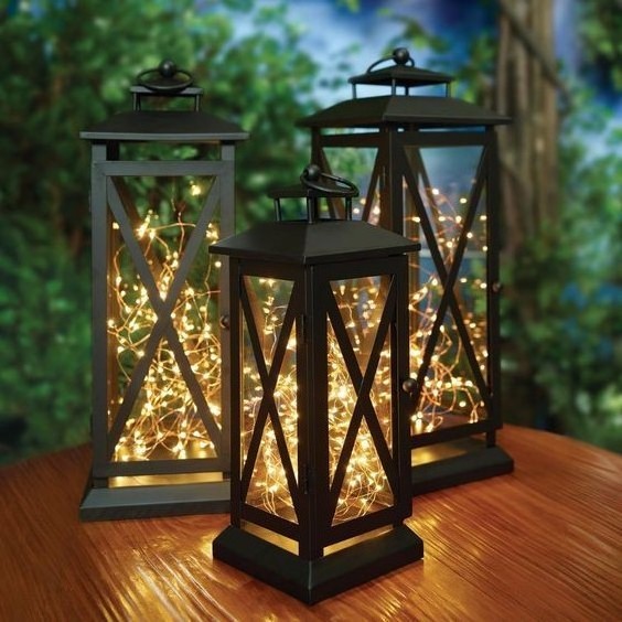 Black Shining Lantern with Diamond Window Factory Hot Sale Moroccan Candle Holder Lantern Manufacturer Cheap Price In India 2023