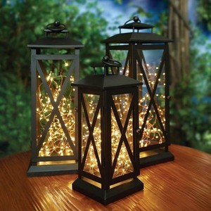 Black Shining Lantern with Diamond Window Factory Hot Sale Moroccan Candle Holder Lantern Manufacturer Cheap Price In India 2023