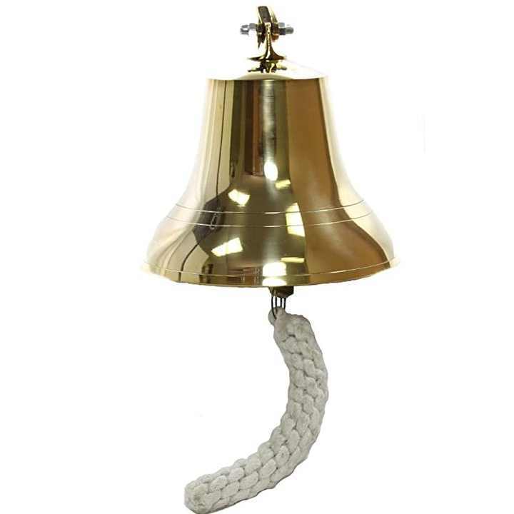 Ships Bell Polished Brass Hot Sale Metal Antique Finished Side Wall Bell For Sale Home & Hotels Rooms Wall Decoration Wholesale