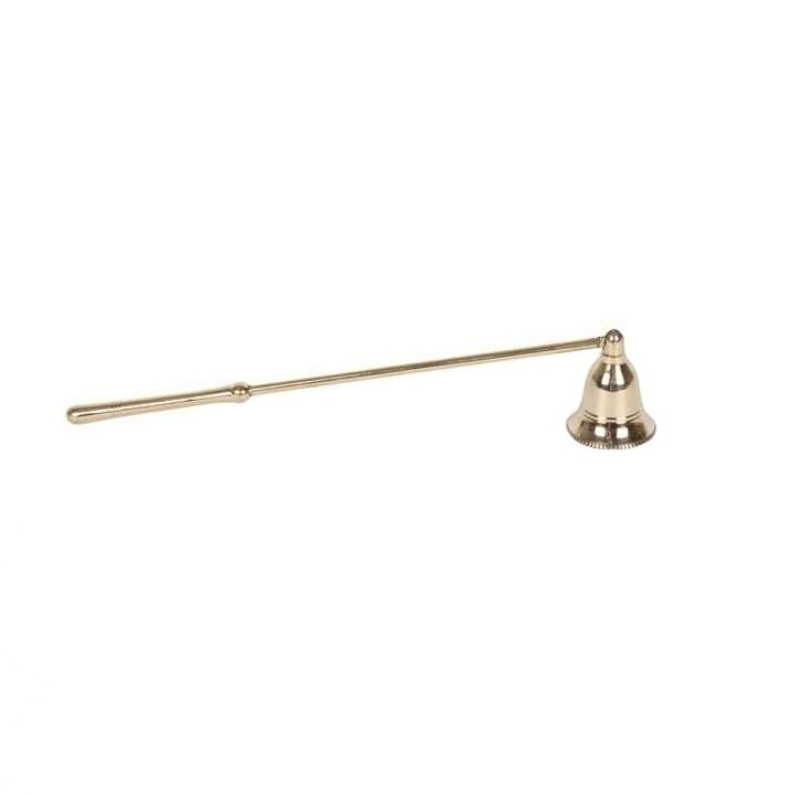 Candle Snuffer Iron Plating Long Handle Bell Shaped Candle Wick Snuffer Golden for Scented Candles Handmade Custom Luxury Decor