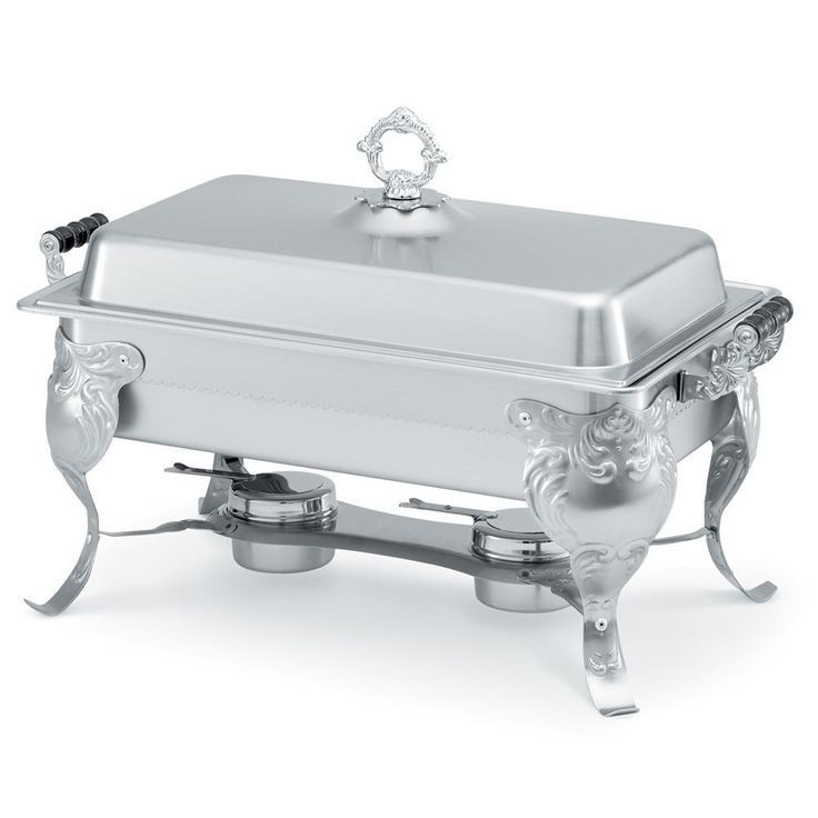 Silver Plated 8-qt. Rectangular Chafing Dish Catering Classic Stainless Steel Chafer Chafing Dish Set 8 QT Buffet Full Wholesale