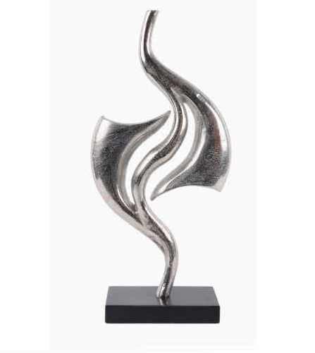 Aluminium Family Heart Small Sculpture With Black Base Handmade Aluminum Sculptures Abstract Decoration Wholesale Supplier 2023