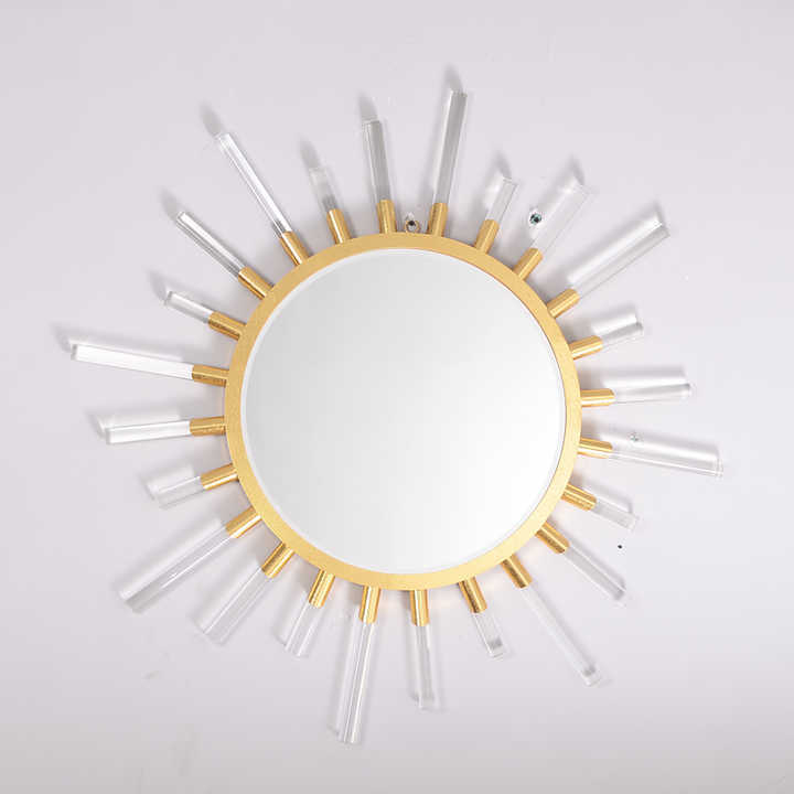 Chrome/Gold Starburst Mirror Modern Handcraft Design Wall Mirror Best Indoor Decor Hot Selling Best Quality Cheap Price Handmade