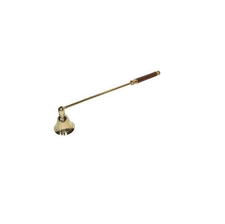 Candle Snuffer Iron Plating Long Handle Bell Shaped Candle Wick Snuffer Golden for Scented Candles Handmade Custom Luxury Decor