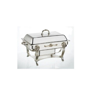 Silver Plated 8-qt. Rectangular Chafing Dish Catering Classic Stainless Steel Chafer Chafing Dish Set 8 QT Buffet Full Wholesale