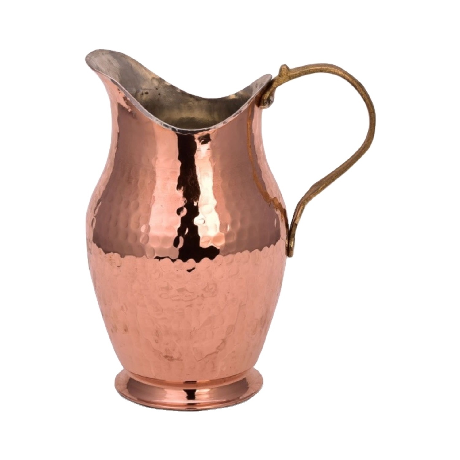 Handmade Copper Water Pitcher Pure Copper Jug for Drinking Water Antique-Looking Authentic Traditional Hammered Copper In India