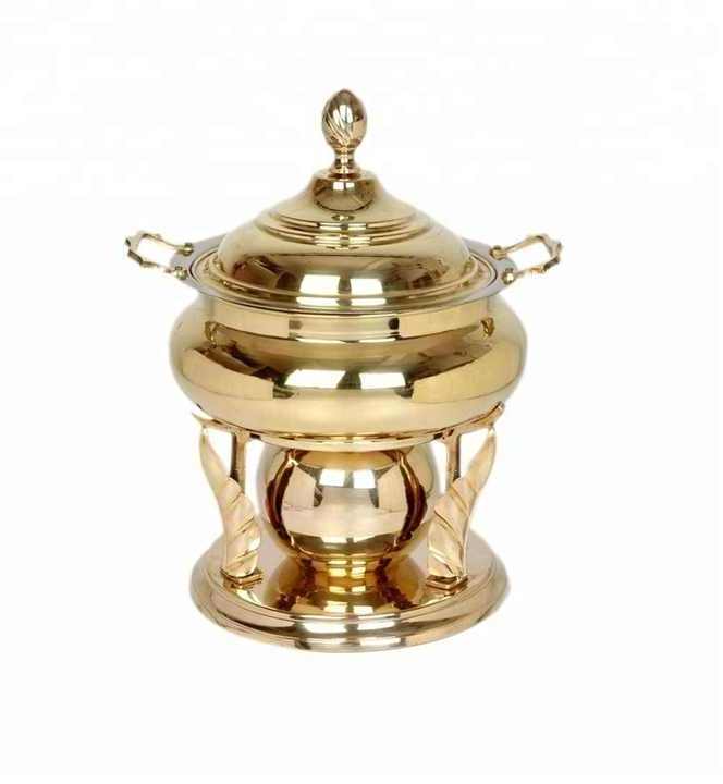 Brass Chafing Dish Hot Selling and High Quality Direct Indian factory Sale Wholesale and Suppliers with Brass fuel Gel Stand