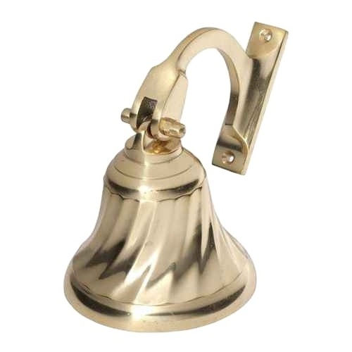 Ships Bell Polished Brass Hot Sale Metal Antique Finished Side Wall Bell For Sale Home & Hotels Rooms Wall Decoration Wholesale