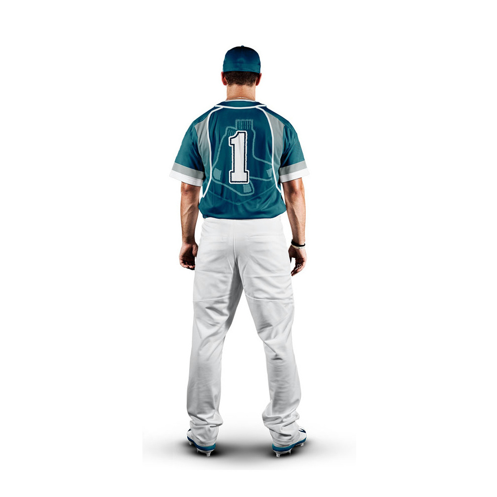 Sublimation Baseball Uniform made with Stretch Baseball High Quality Leather Men  Baseball Jersey Men