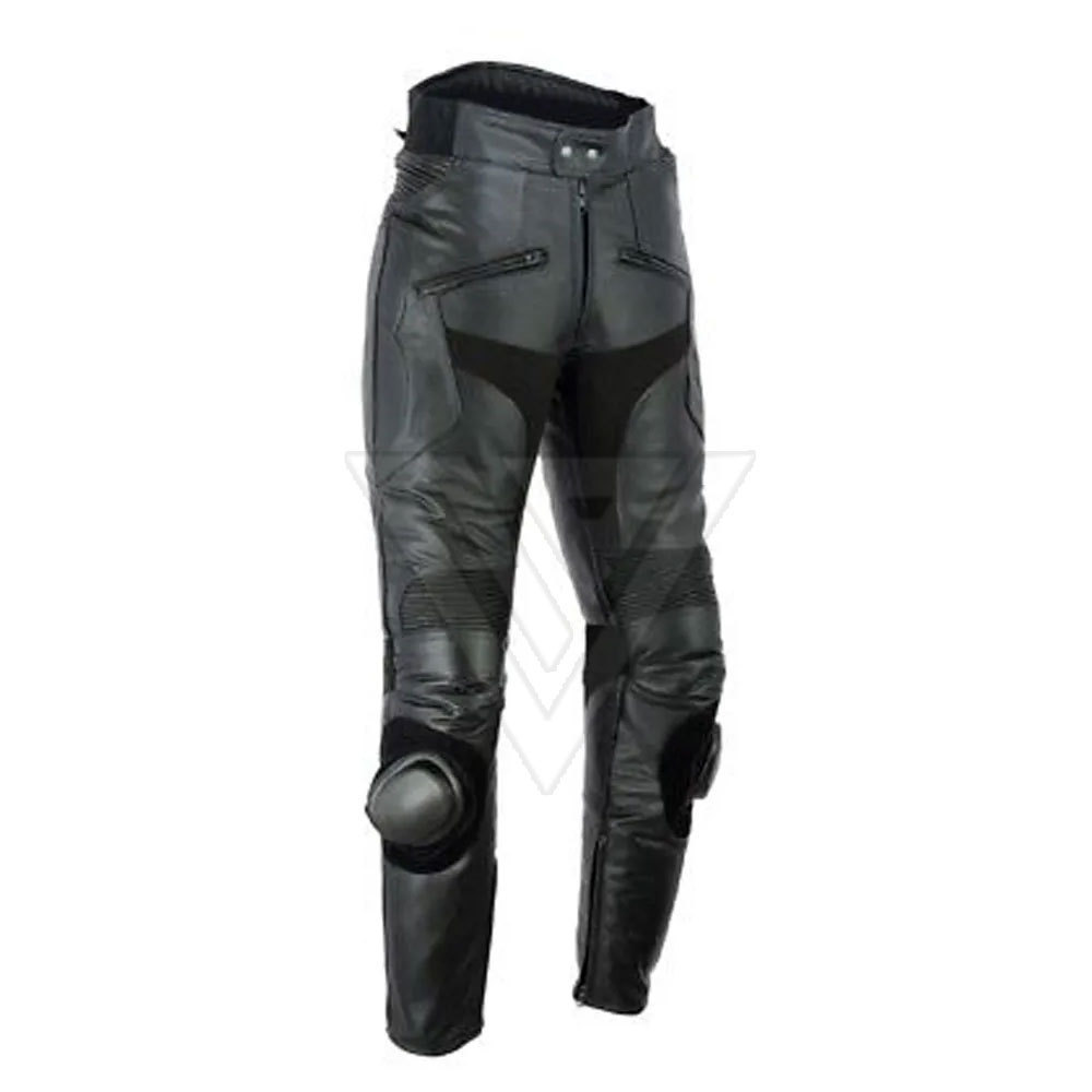 Good Quality Men's Motorbike Motorcycle Racing Leather Pants / New Design Plus Size Custom Made Leather Pants For Racing