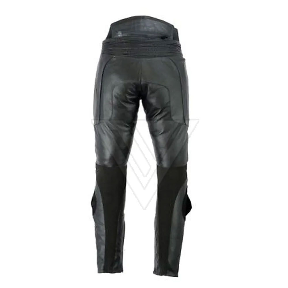 Good Quality Men's Motorbike Motorcycle Racing Leather Pants / New Design Plus Size Custom Made Leather Pants For Racing