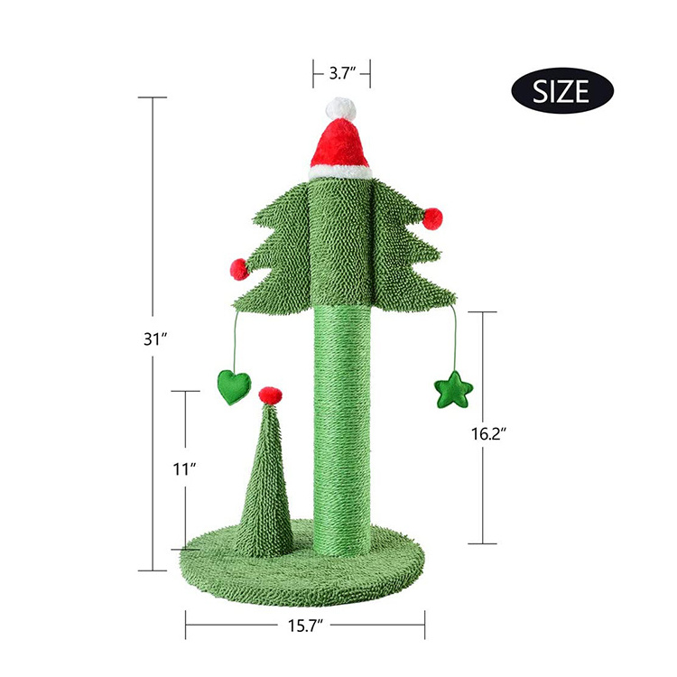 2022 New Factory Christmas Cat Tree  Cat Trees for Adult Large Cats Pet Scratching Post Tall Toy