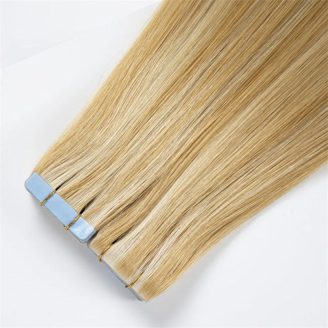 High quality invisible injected human tape in tape hair extension tangle free invisible tape in extensions