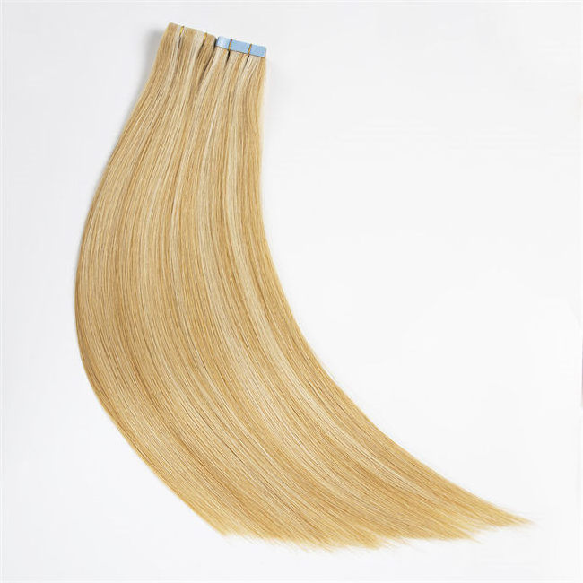 High quality invisible injected human tape in tape hair extension tangle free invisible tape in extensions