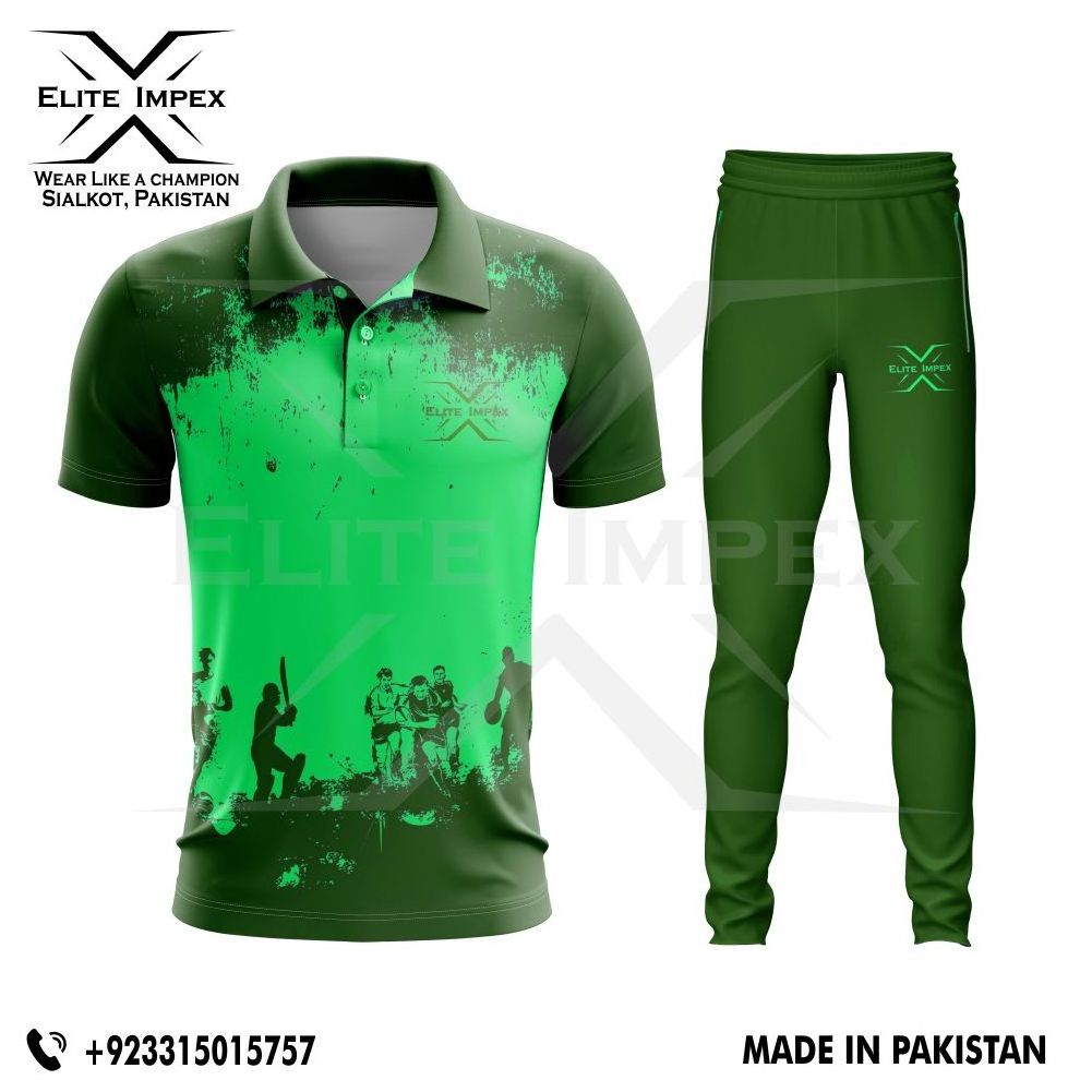 Digital Printing Custom New Design Cricket Jersey Team Uniforms Sets