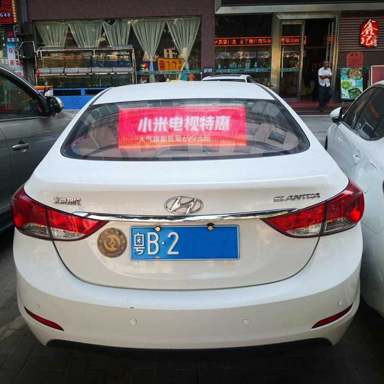 Car roof sign advertising led display car back window led display