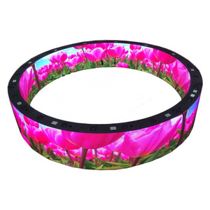 Customized shape arc led screen indoor/outdoor use flexible curved led display