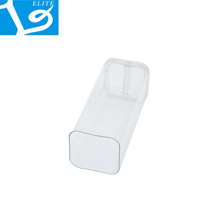 Hard Transparent Square Plastic Tube , Rectangular PVC Tube