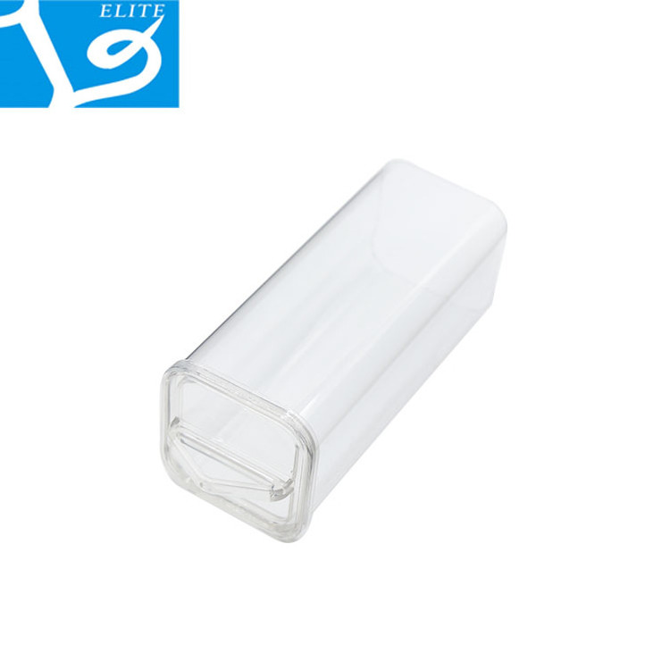 Hard Transparent Square Plastic Tube , Rectangular PVC Tube