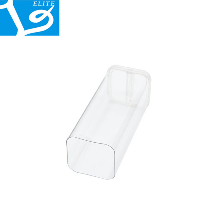 Hard Transparent Square Plastic Tube , Rectangular PVC Tube