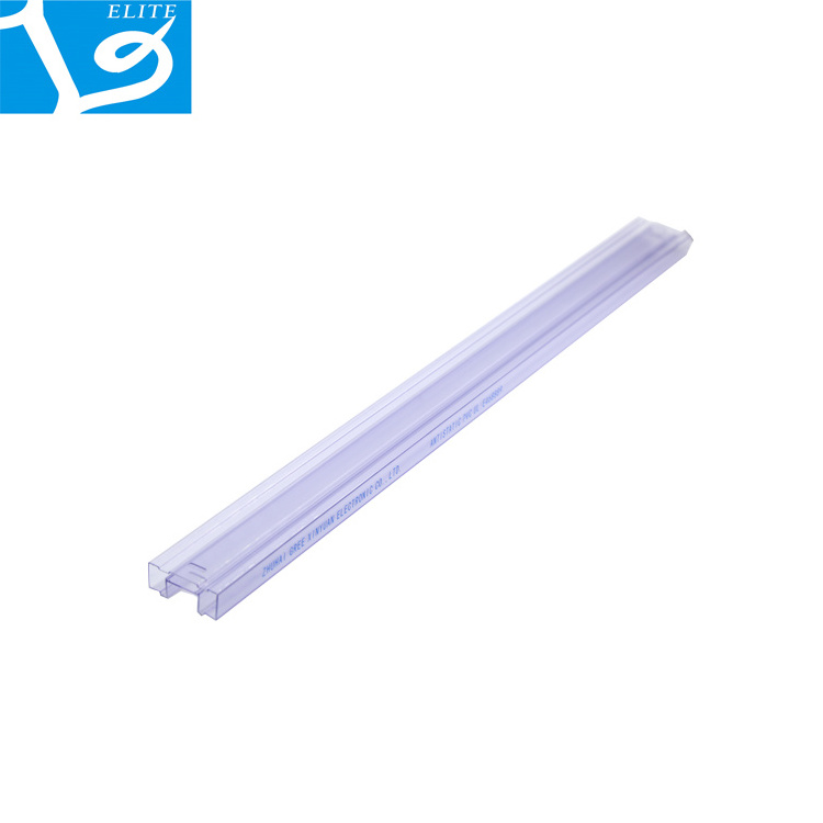 ELITE Pvc Packaging Tube Rectangular Lightweight Plastic IC Tube