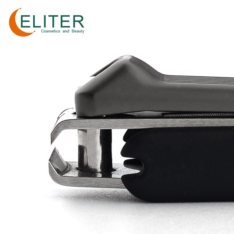 Eliter Hot Stainless Steel Anti Splash Rubberized Cover Toe Nail Clipper Finger Nail Clipper Nail Cutter Clipper