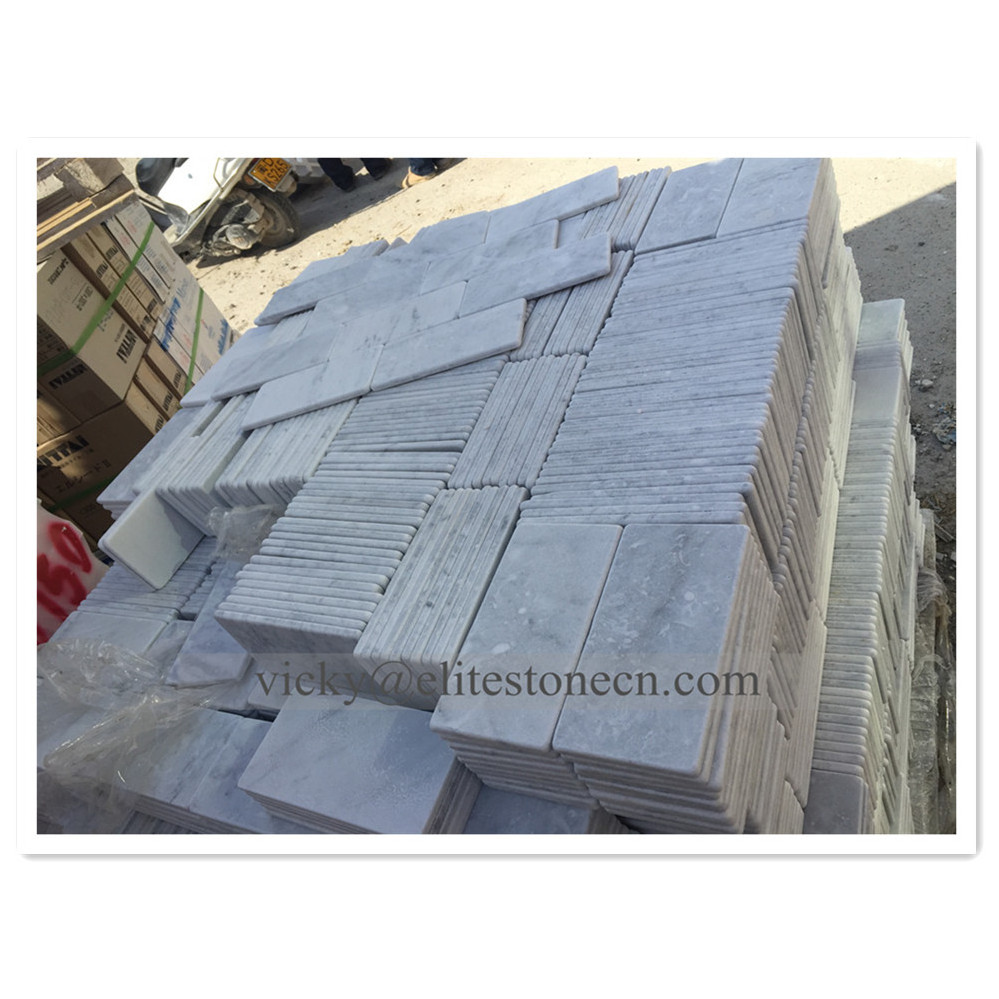 elite stone Tumbled Travertine Brick Strip Small Tiles for Outdoor Ivory Travertine